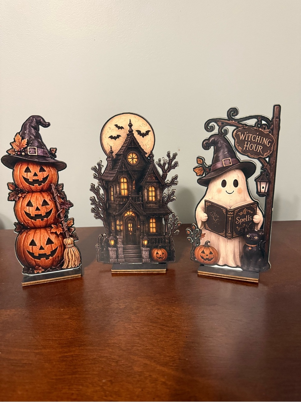 Halloween Wooden Tabletop Decor Set - Tiered Tray Decor
